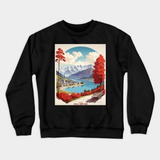 Zell Am See Austria Vintage Travel Retro Tourism Crewneck Sweatshirt